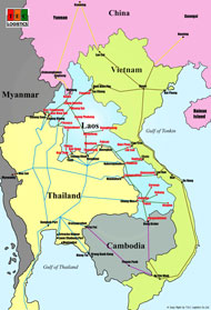 Thai-Lao Map
